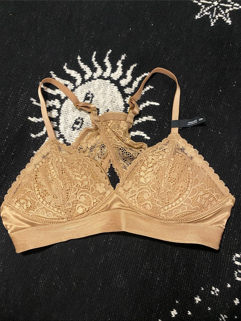 Aerie satin Lace wireless Bralette